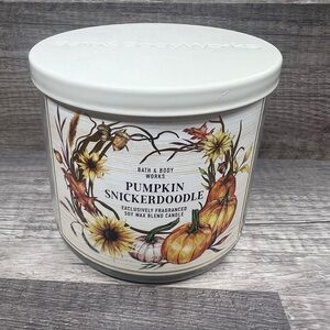 Bath & Body Works Pumpkin Snickerdoodle Candle  3-Wick Candle